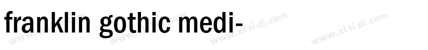 franklin gothic medi字体转换